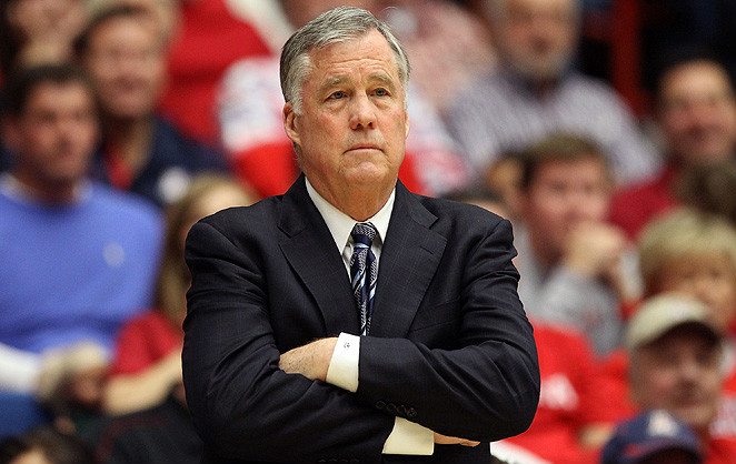 Cal coach Mike Montgomery apologized for shoving Allen Crabbe during Sunday's win over USC. Christian Petersen/Getty Images 
