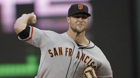 San Francisco Giants Pitcher, Jake Peavy