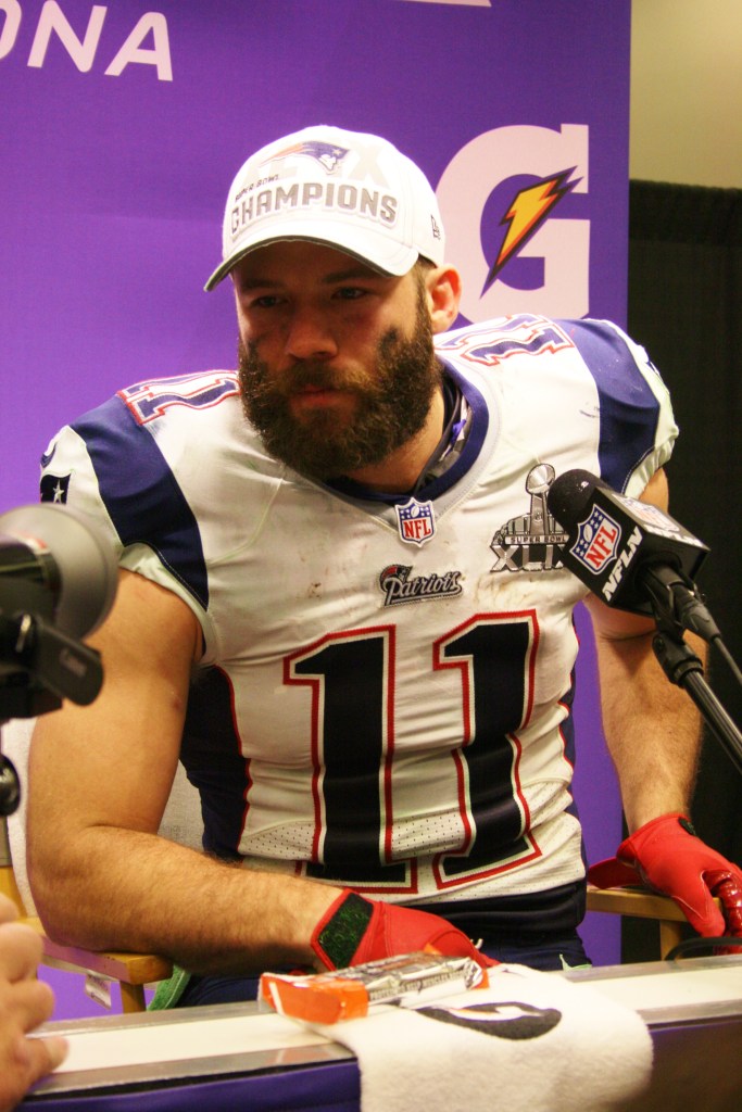 Julian Edelman (photo by Shawn McCullough - Sports Radio Service)
