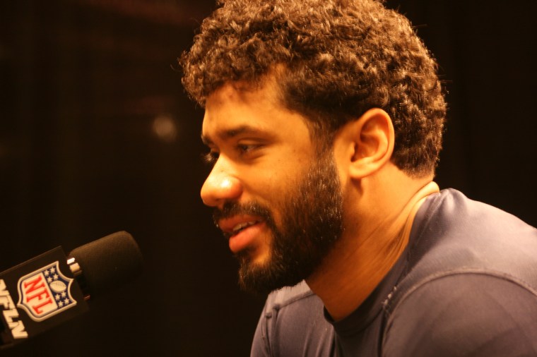 Russell Wilson (photo by Shawn McCullough - Sports Radio Service)