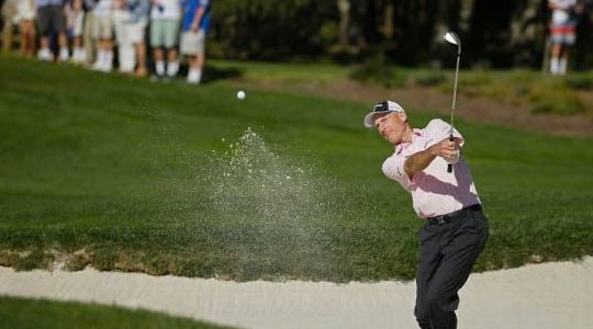 Jim Furyk in the third round of the AT&T Pebble Beach Pro-Am