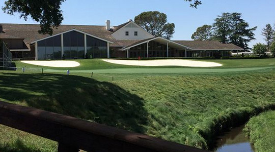 18th hole of Del Paso Country Club in Sacramento, CA. The course will host the 2015 U.S. Senior Open.