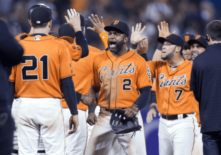 The Giants, winners of 31 of their last 40 games, are rolling (Mandatory Credit: Neville E. Guard-USA TODAY Sports).