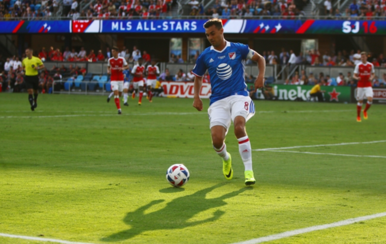 Chris Wondolowski missed a potential game-winning goal in the MLS All-Star game on Thursday (Mandatory Credit: Mark J. Rebilas-USA TODAY Sports)