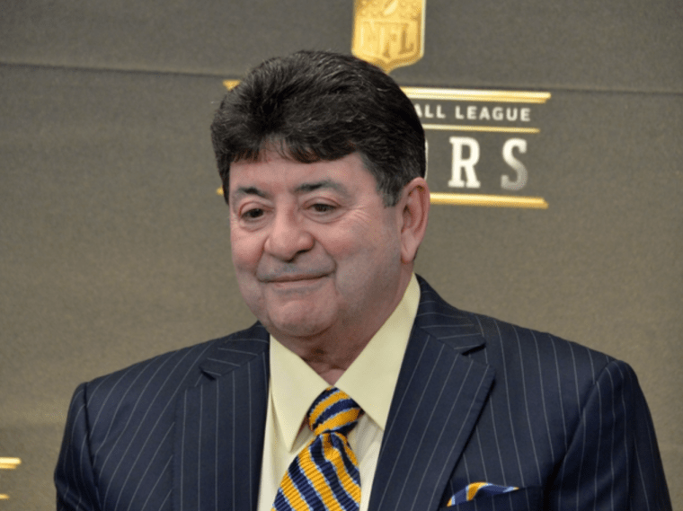 Eddie DeBartolo Jr., the former 49ers owner, was inducted into the Pro Football Hall of Fame on Saturday in Canton (Kirby Lee / USA Today)