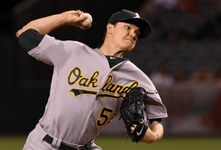 Sonny Gray returned to action in the A's loss to the Angels on Wednesday (Jayne Kamin-Oncea / USA Today Sports) 